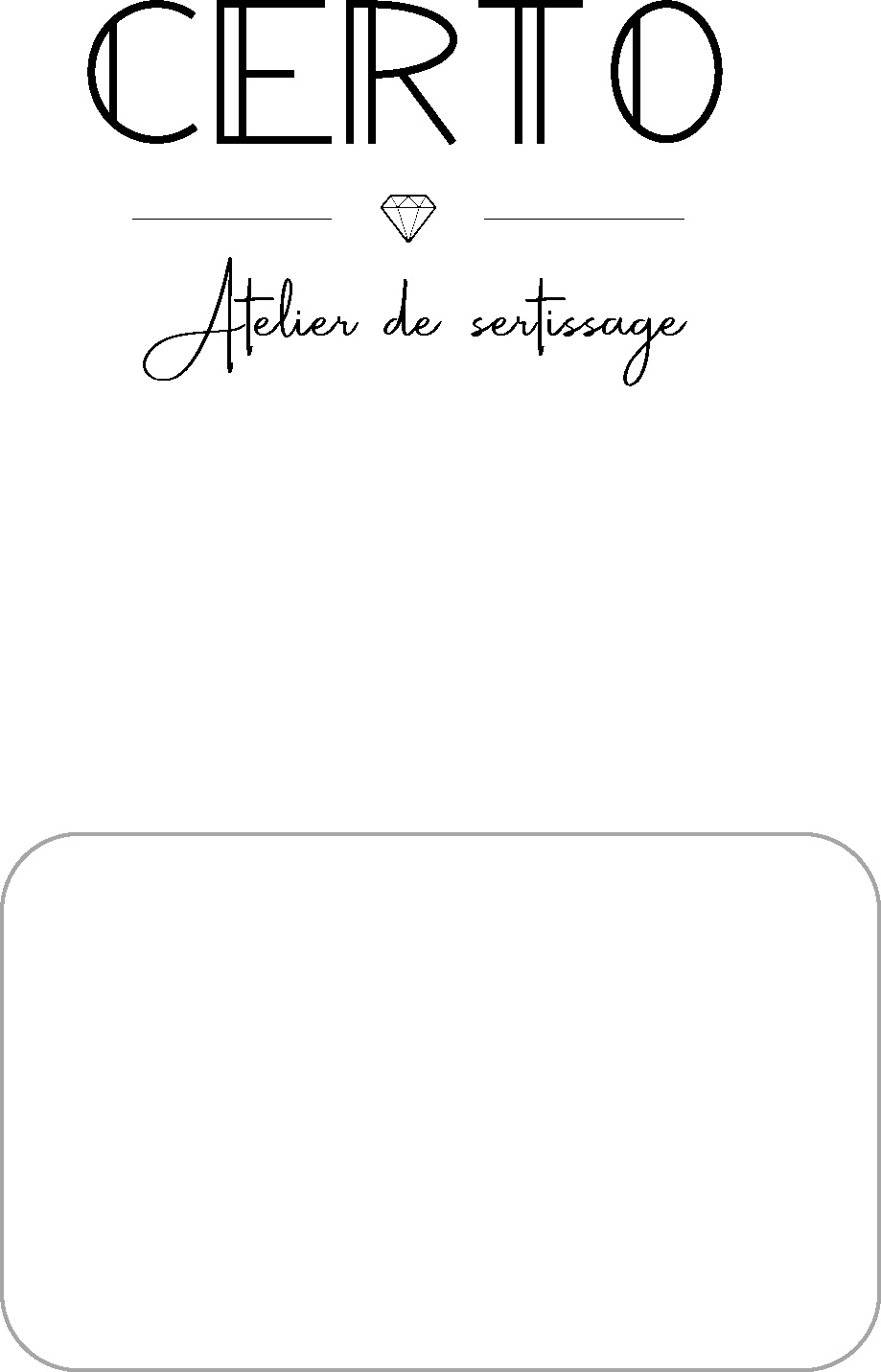Logo CERTO - Atelier de sertissage en joaillerie et haute-joaillerie